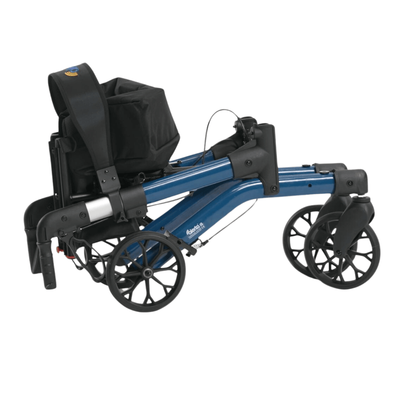 Load image into Gallery viewer, Alerta Four-Wheel Aluminium Rollator with Seat and Bag
