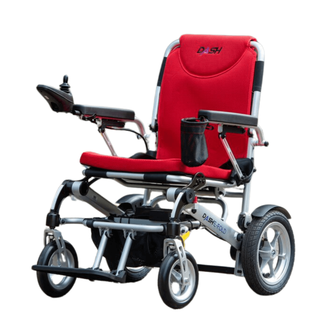 powerchair, mobility aid, dashi e-fold powerchair, folding powerchair, airline friendly powerchair, lightweight powerchair