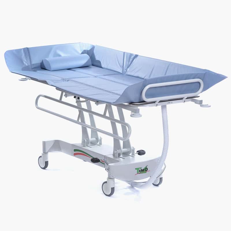 Load image into Gallery viewer, Timo Hydraulic Shower Trolley With Adjustable Backrest
