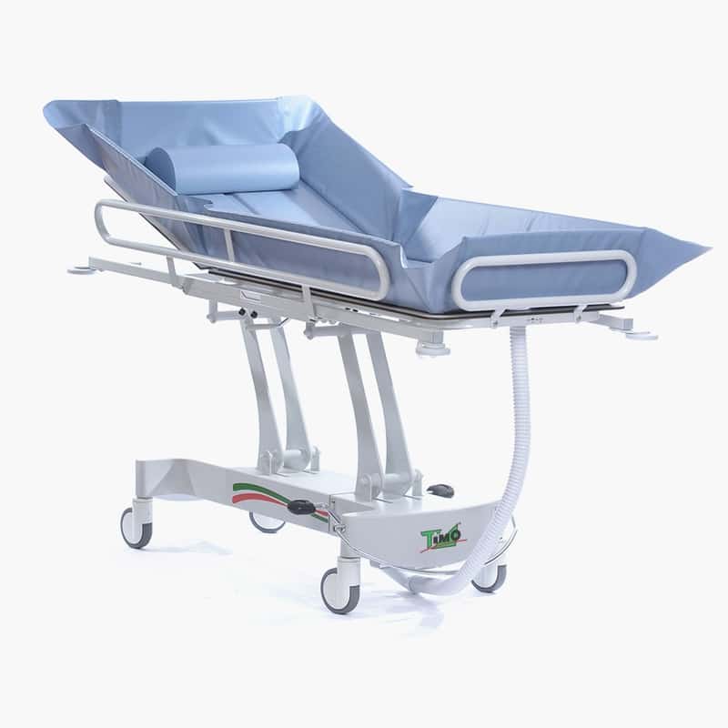 Load image into Gallery viewer, Timo Hydraulic Shower Trolley With Adjustable Backrest
