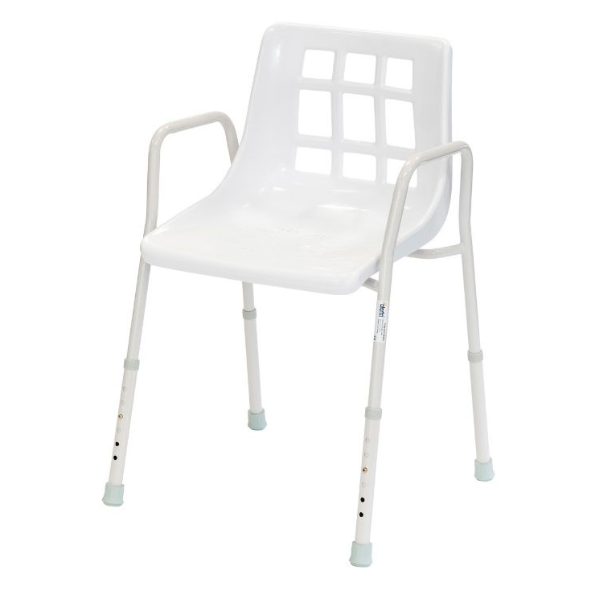Load image into Gallery viewer, Alerta Stationary Shower Chair, Adjustable Height (Set of 4)

